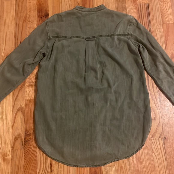 Anthropologie Sequin Button Down Loose Fitting Shirt - Picture 7 of 8